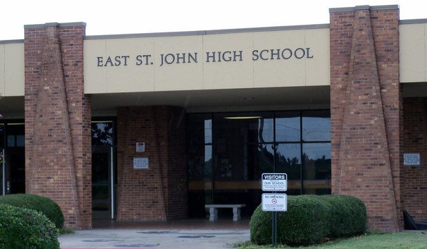 Front entrance of East St. John High School
